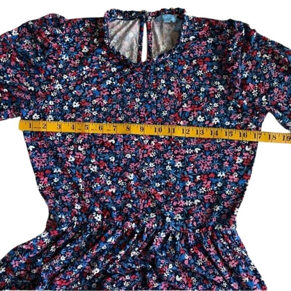 Draper James Floral Long Sleeve Midi Dress with Long Sleeves Size S - Picture 7 of 8